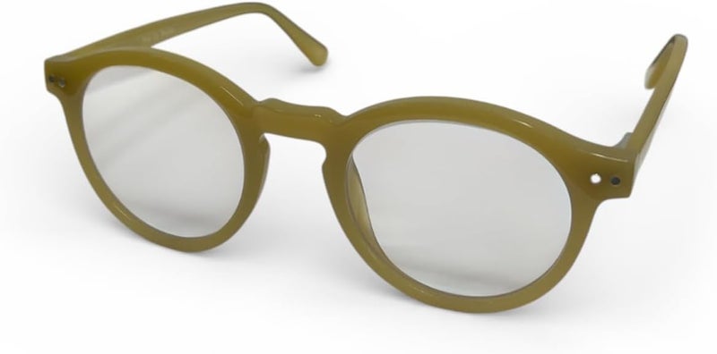 FIND MY Reader Reading Glasses for Men and Women Lightweight Unisex Readers with Anti-Blue Light Protection, Comfortable Spring Hinges, Stylish Everyday Reading Glasses Brown (+2.00) - Image 1
